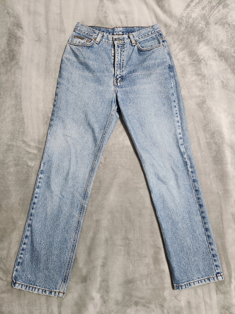 Vintage 90s Calvin Klein High Rise Double Stonewash Jeans 8P